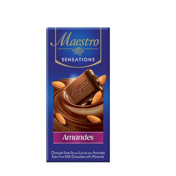 chocolat Maestro Amandes 90gr