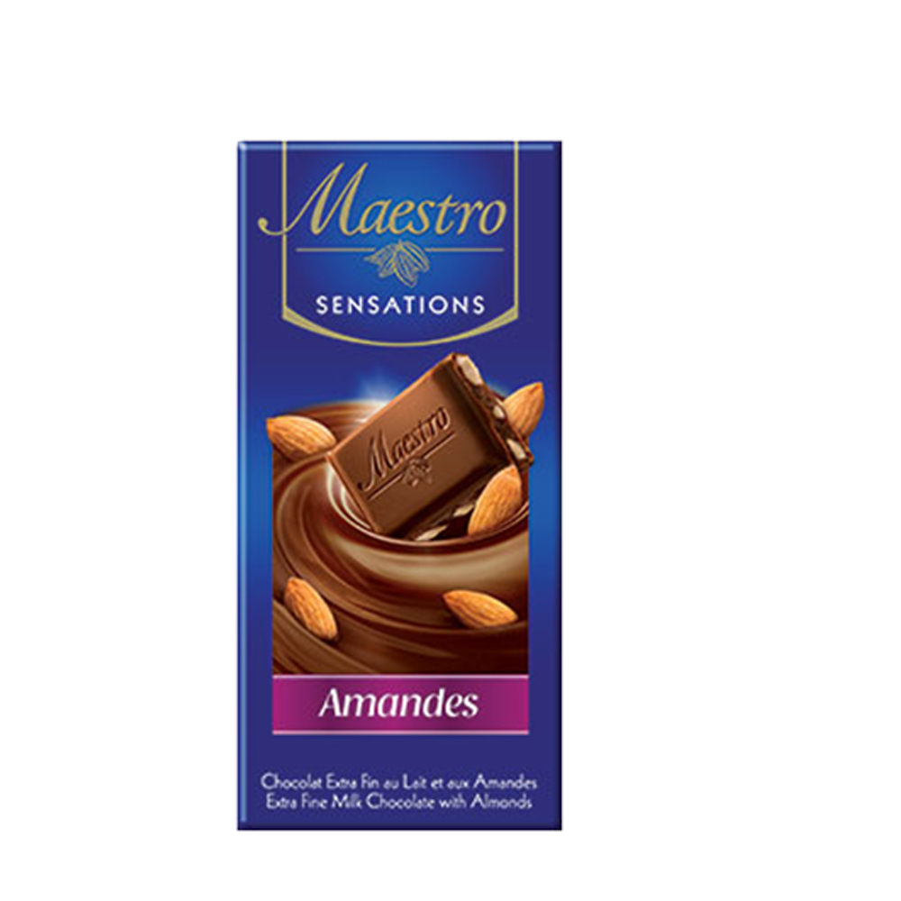chocolat Maestro Amandes 90gr