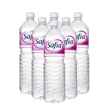 Lot de 6 eau minérale Safia 1.5 l