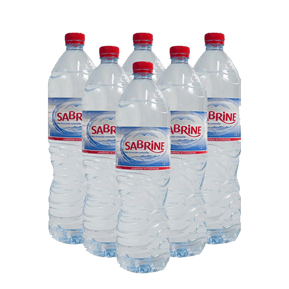 Lot de 6 eau minérale Sabrine 1.5 L