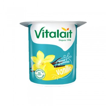 Yaourt aromatisé vanille Vitalait 100gr